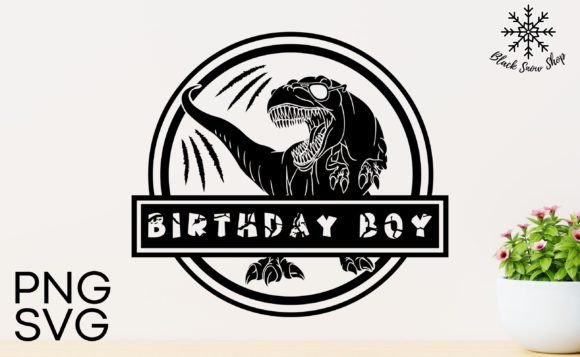 Birthday Boy Dino T-rex Svg: A Fun Graphics Asset for Crafts