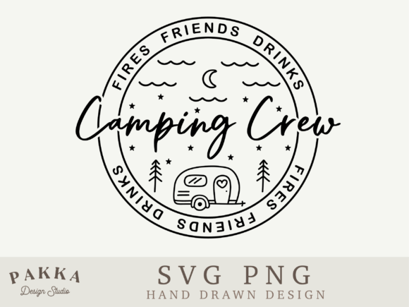 Camping Crew Fires Friends Drinks Svg: A Versatile Graphics Craft