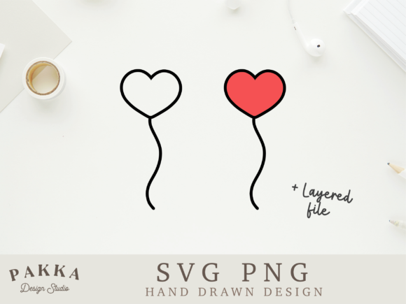 Heart Balloon Svg: A Charming Graphics Asset for Crafts
