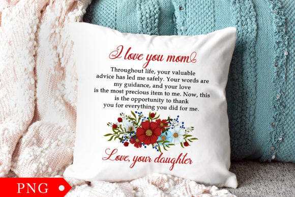 I Love You Mom Gift: A Graphics Asset for Crafts
