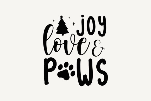 Joy Love Paws,Christmas SVG: A Versatile Graphics Asset for Crafts