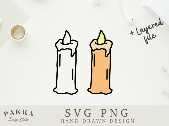Layered Halloween Candle SVG PNG: A Crafty Graphics Gem