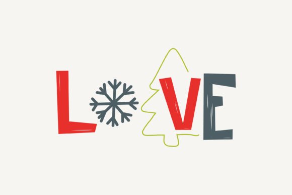 Love,Christmas SVG: A Festive and Versatile Design