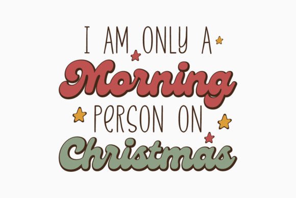 Morning Person on Christmas Retro SVG: A Graphics Gem for Crafts
