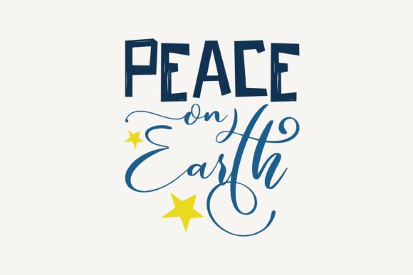 Peace on Earth,Christmas SVG: A Versatile Graphic for Crafts