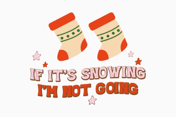 Retro Christmas Snow Quote Svg for Crafts and Graphics