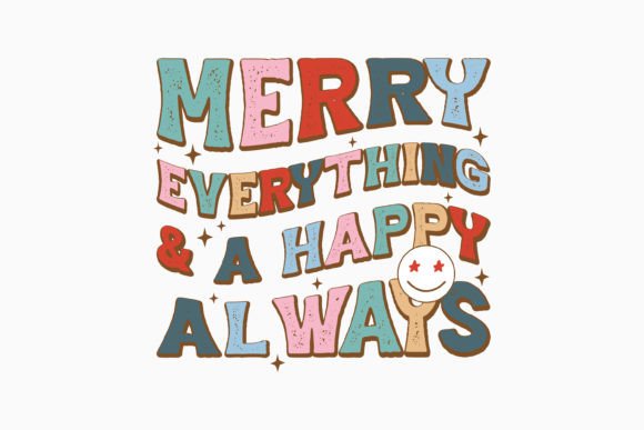 Retro Christmas SVG Design for Embroidery