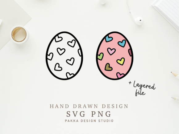 Review: Cute Hand Drawn Easter Egg Heart Svg for Graphics and Crafts