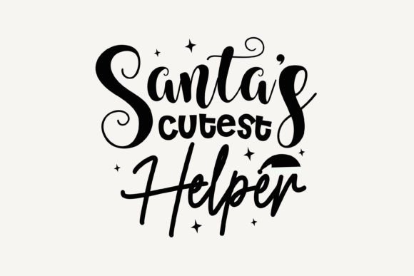 Santa's Cutest Helper: A Versatile Christmas SVG for Graphics and Crafts
