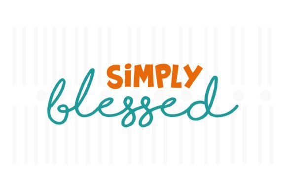 Simply Blessed,Thanksgiving SVG: A Crafty Graphic for Publishers