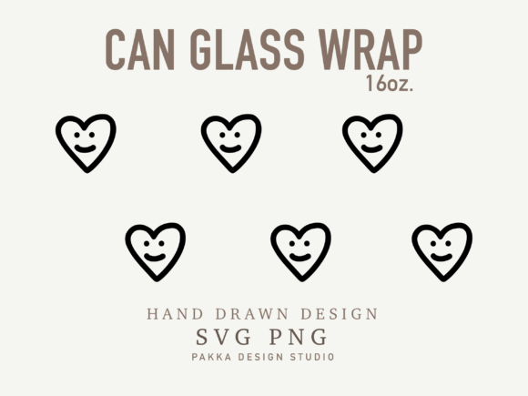 Valentine Day Glass Can Wrap: A Crafts Graphics Gem